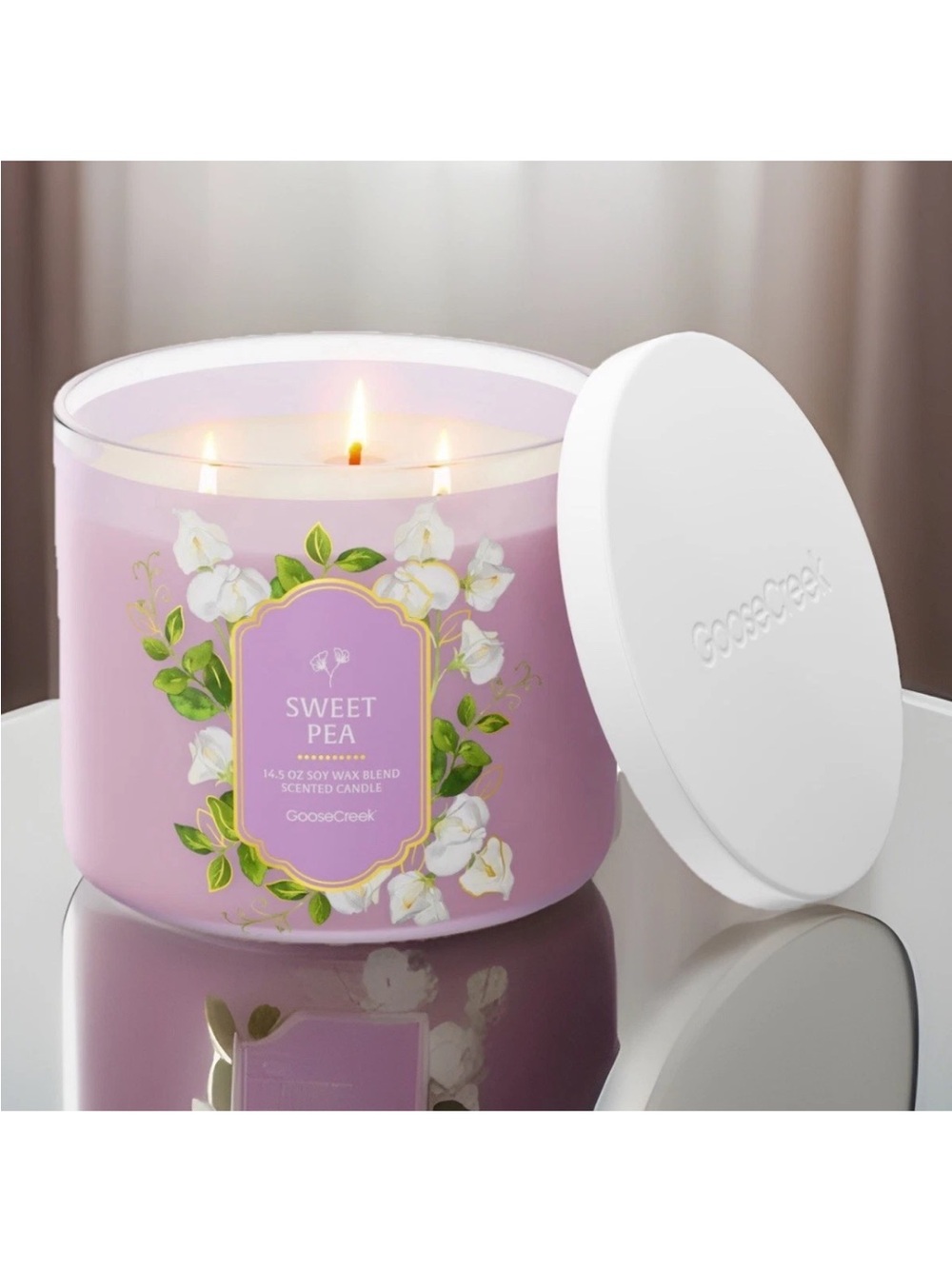 Goose Creek 3-Wick Candle- Sweet Pea (14.5 oz)
